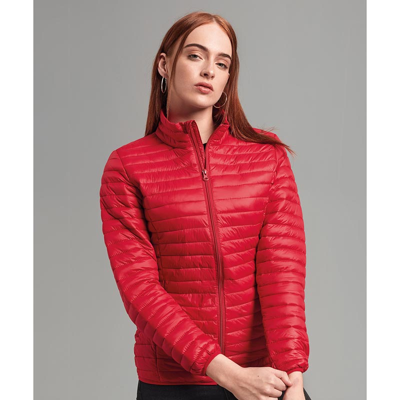 Women's tribe fineline padded jacket - Red XS